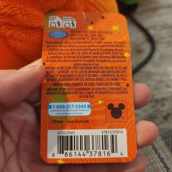 Disney Mickey Halloween Pumpkin Head Plush, 12" - Picture 5 of 5